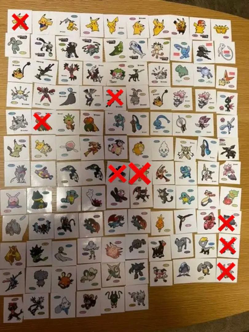 １０８枚バラ売り要相談　シール付　ホルダーXY ポケモンパン　ポケモンシール