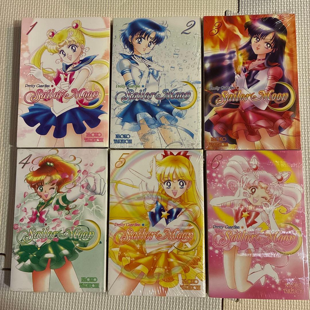 【激レア:美品】英語版 セーラームーン 漫画1-6巻セット