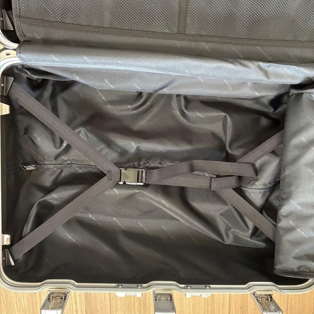 【未使用】メルセデスベンツ　アルミキャリーケース　スーツケース送料込65ℓ