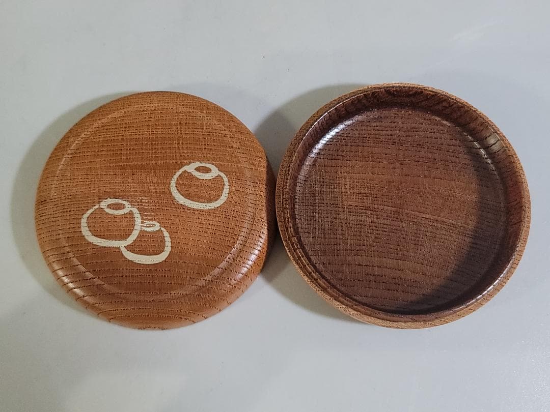 不審庵 つぼつぼ香合 木地 木工芸 天然木