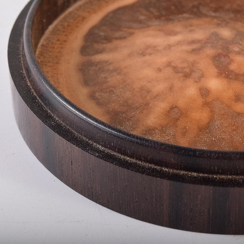 茶道具　畑幸春作　竹根丸香合　八幡宗豊極め箱　C　R7975