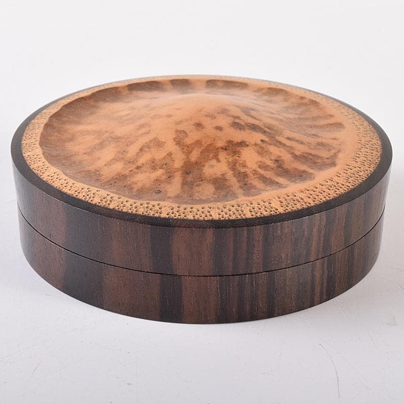 茶道具　畑幸春作　竹根丸香合　八幡宗豊極め箱　C　R7975