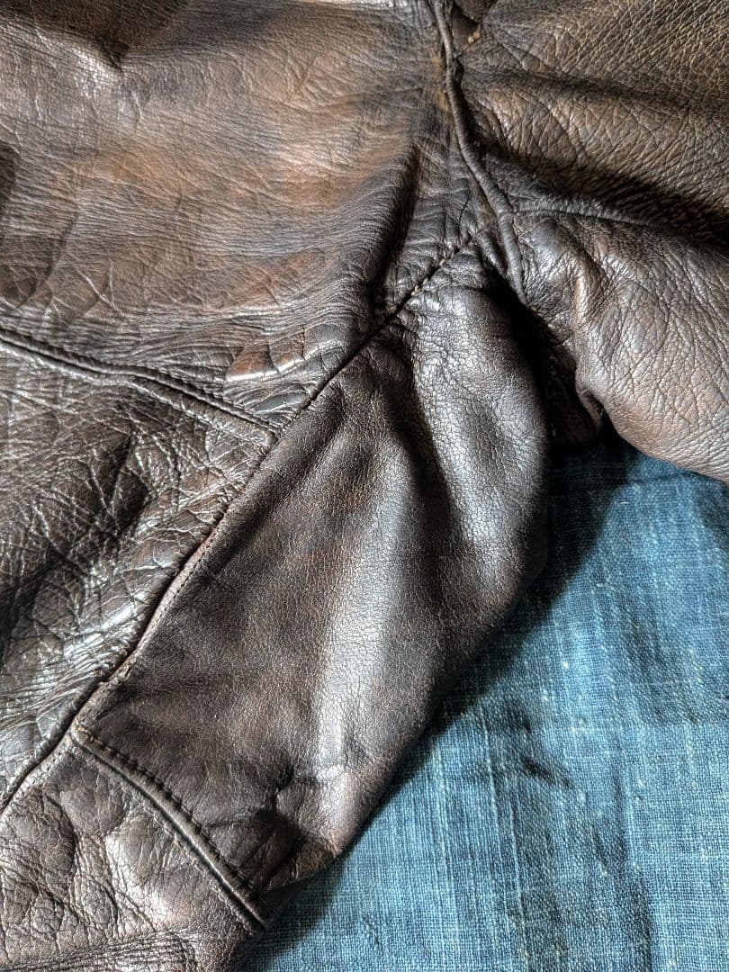 30s40s フランス ビンテージ レザージョッパーズパンツ モーターサイクル