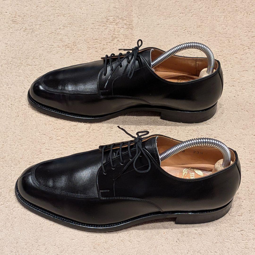 【美品】SCOTCH GRAIN 4019/4E/幅広 Uチップ 23.5 黒