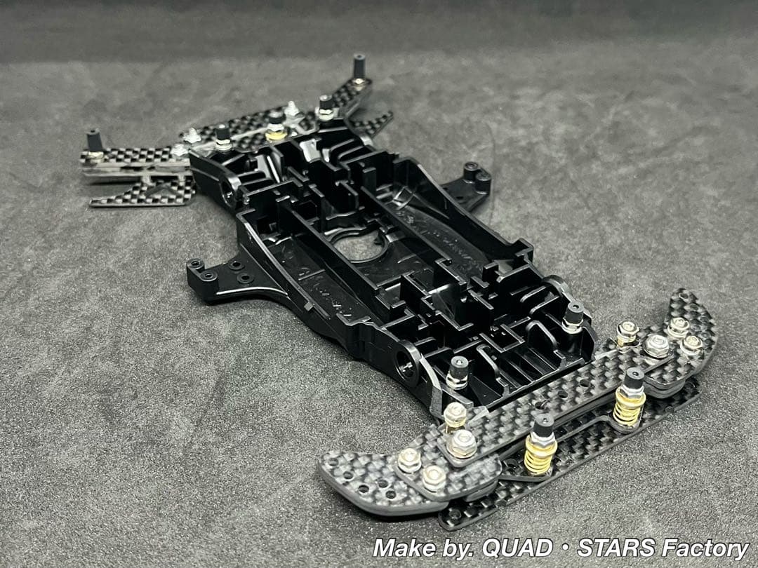 【ミニ四駆・MA用】2軸ATピボットバンパー＋段下げ3mm加工＋1軸リヤアンカー