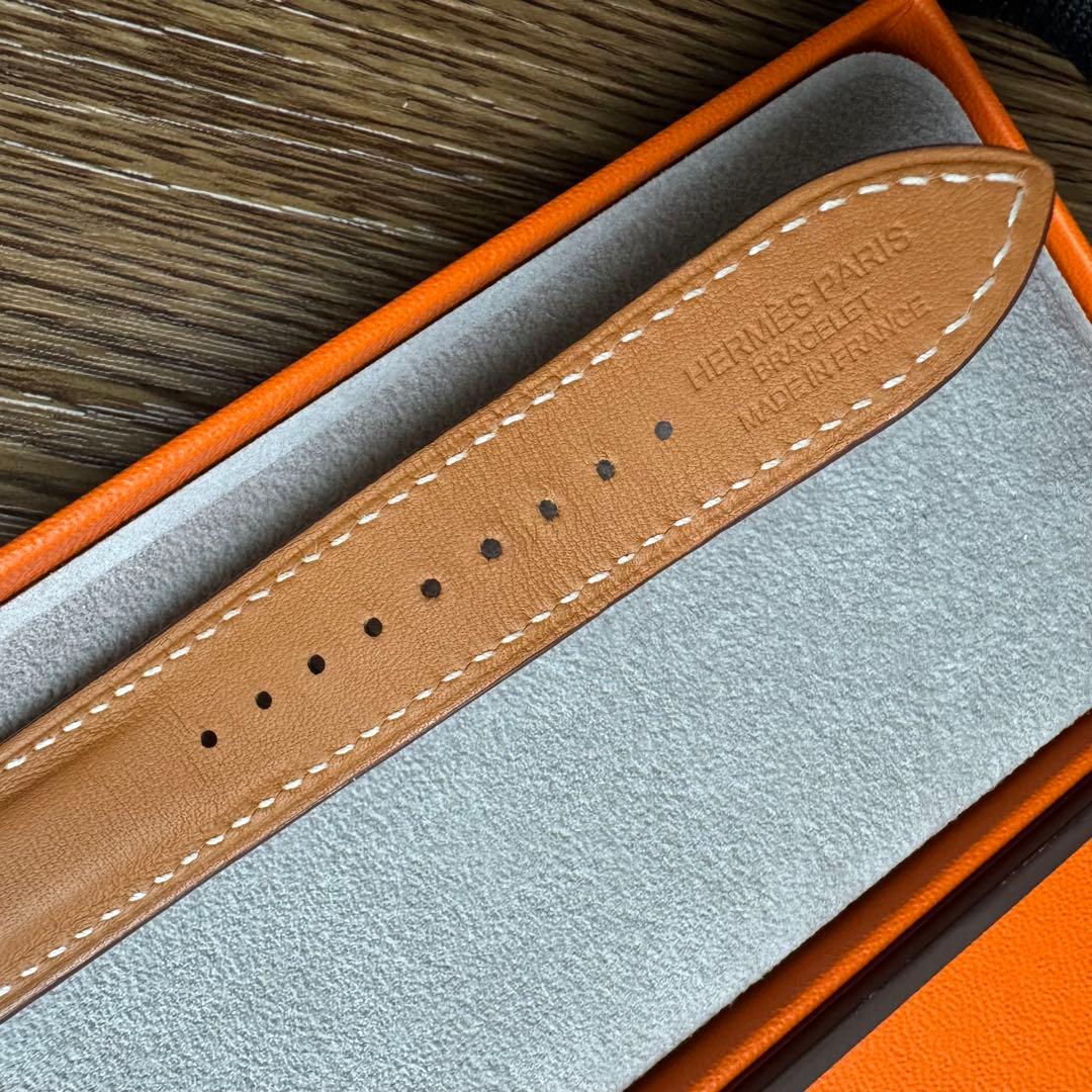 2398 Apple Watch エルメス　ブラウン　二重　ドゥブルトゥール