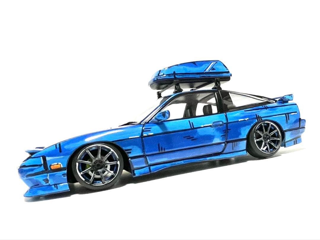 アオシマ1/24⬛︎180SXアート風オリジナル仕様⬛︎完成品