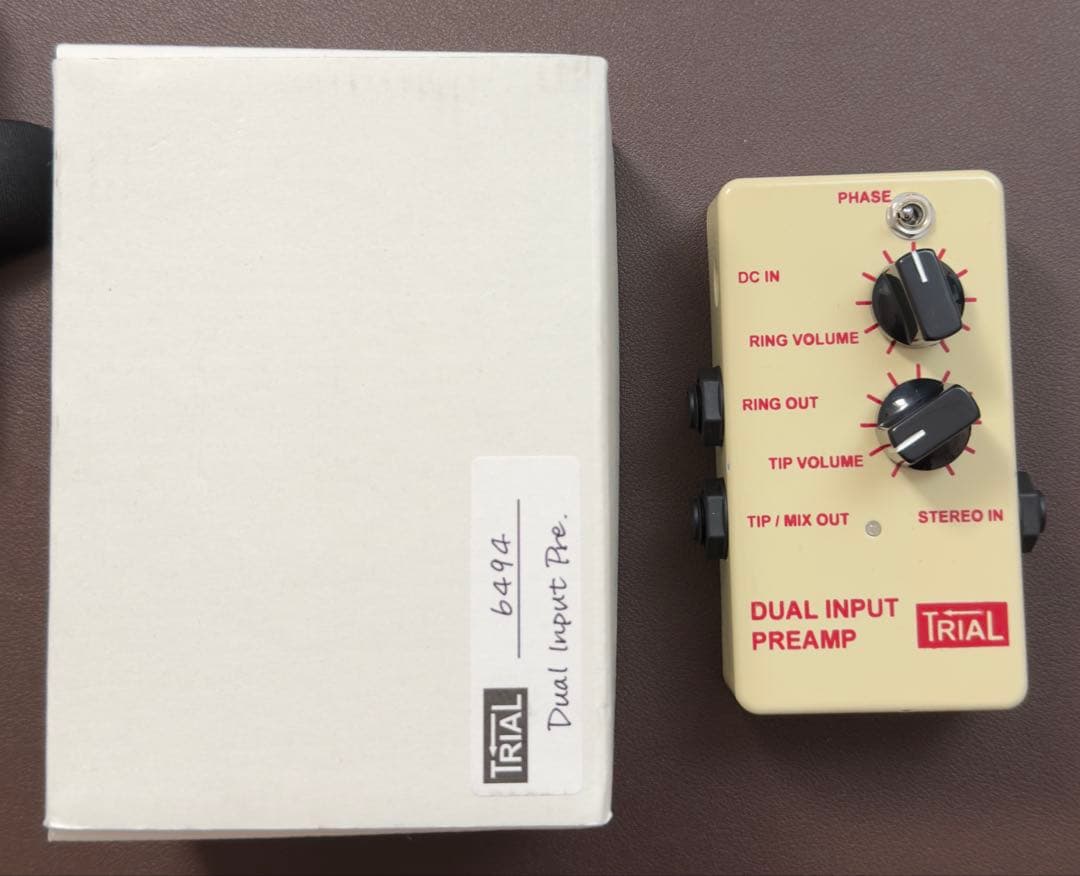 ギター TRIAL DUAL INPUT PREAMP