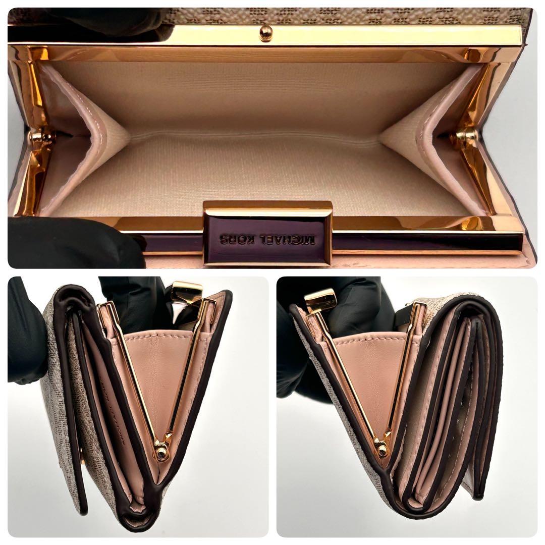 ✨極美品✨ マイケルコース 三つ折り財布 がま口 高級 ⛄プレゼント用に最適⛄