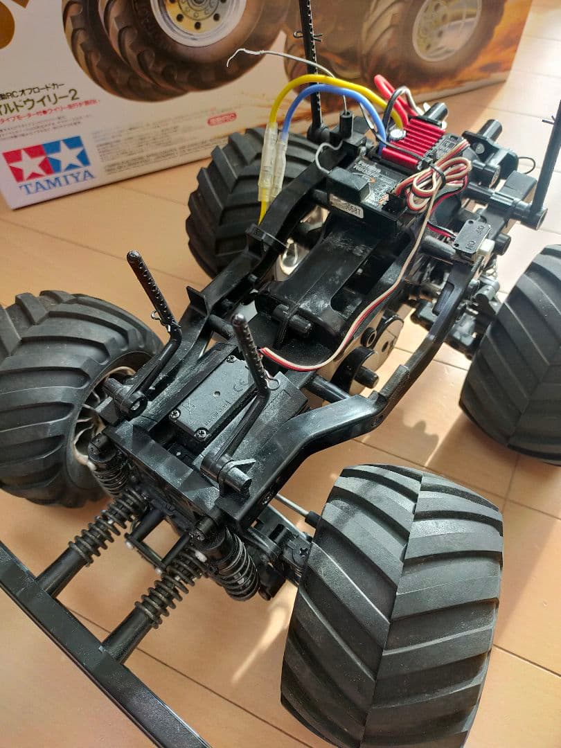タミヤ　ワイルドウイリー2 とフタバ3PMプロポ　中古　ジャンク扱い
