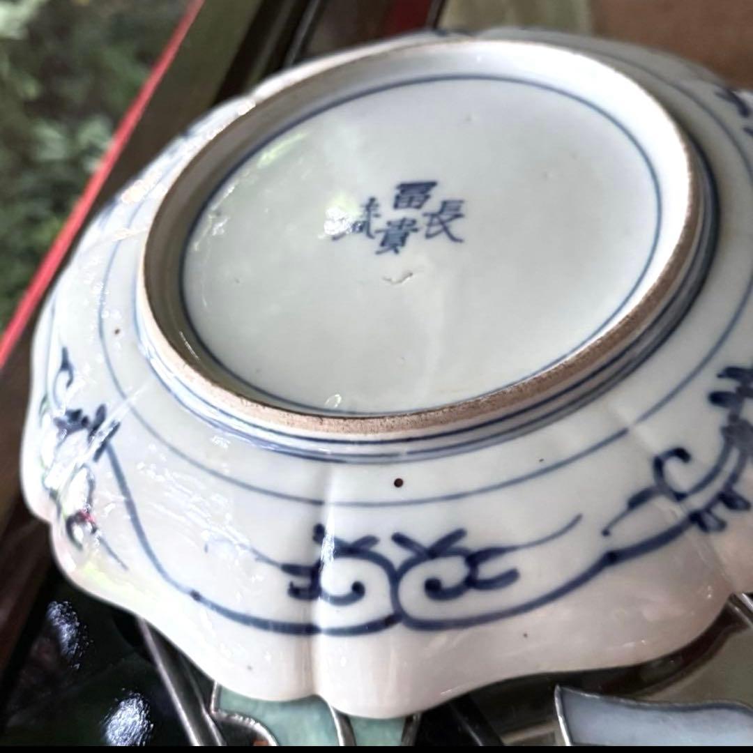 新春特別価格‼️降誕祭GOLD伊万里錦手　帆かけ舟❌山水❌米俵富貴長春八寸皿5客