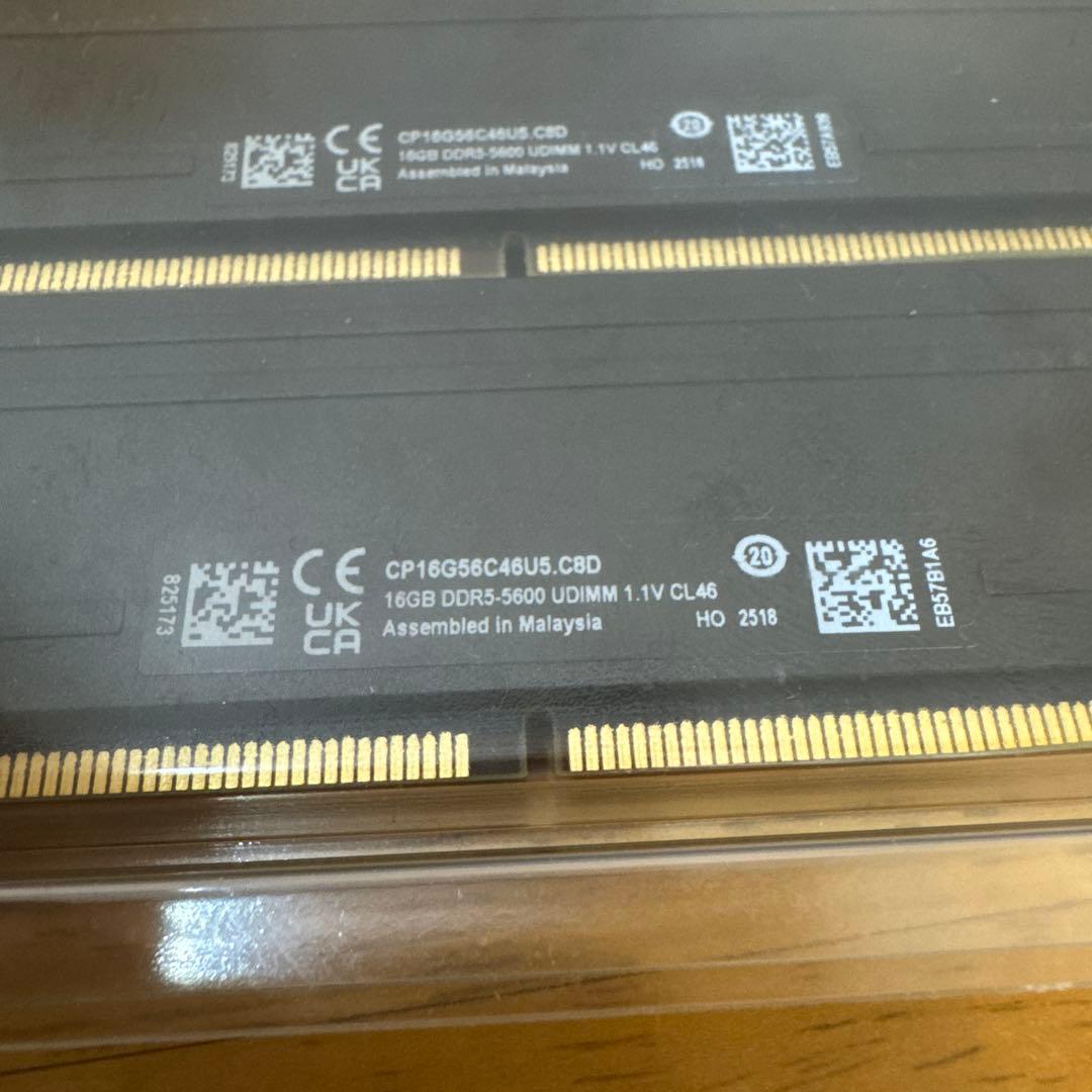 Crucial PRO デスクトップ用メモリ 16GBX2枚 DDR5-5600