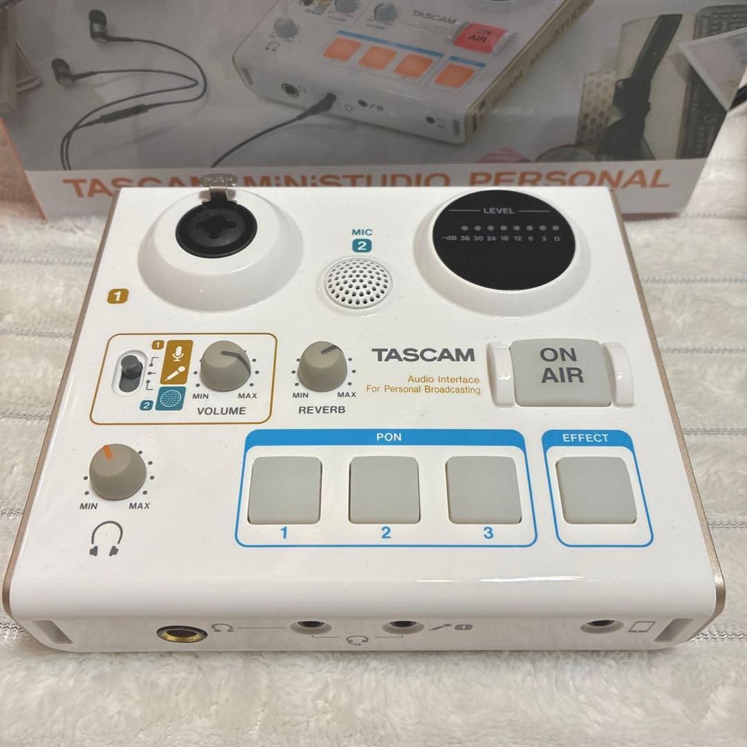 【美品】 ミキサー 配信 TASCAM タスカム スマホ配信セット マイク 配線