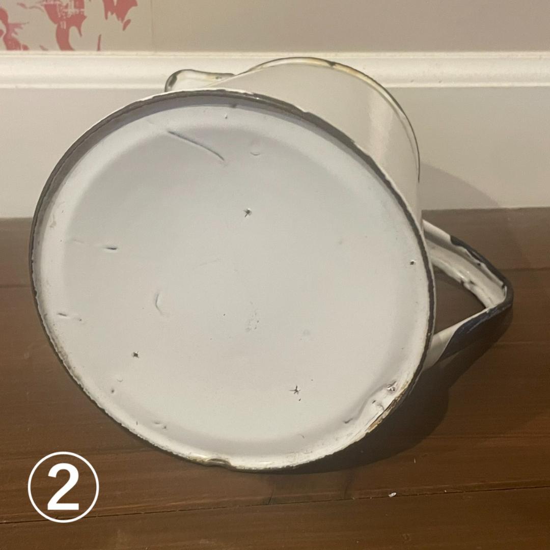 イギリスアンティーク ホーロー ジャグ 3個 ブロカント 蚤の市 ヴィンテージ