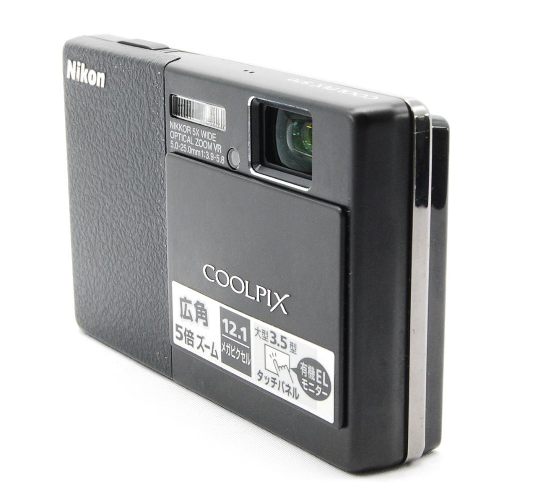 【美品/動作確認済】Nikon S70 ブラック バッテリー充電器付き