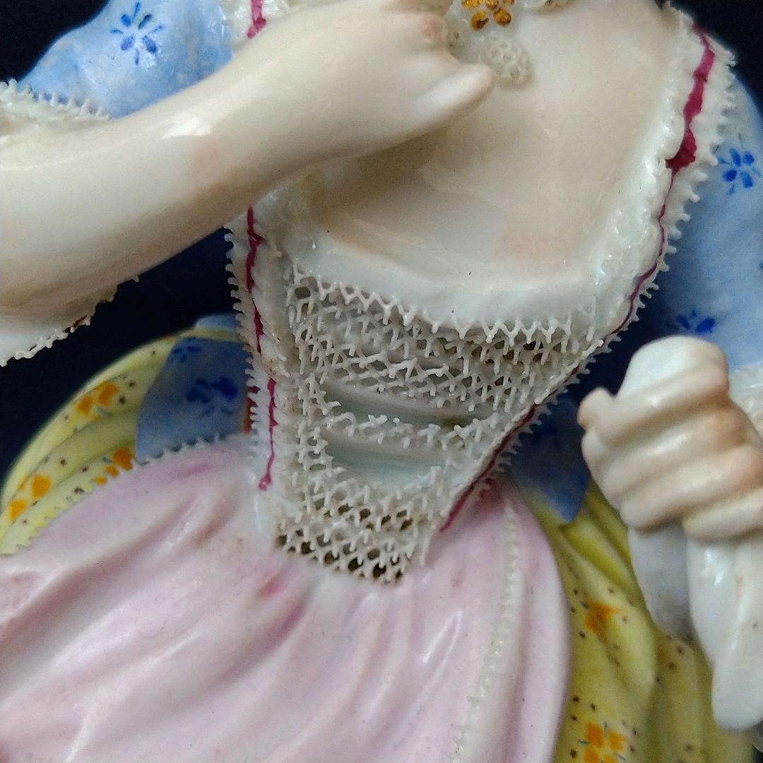 ✤1924年以前マイセン(Meissen)フィギュリン『五感の寓意(味覚)』