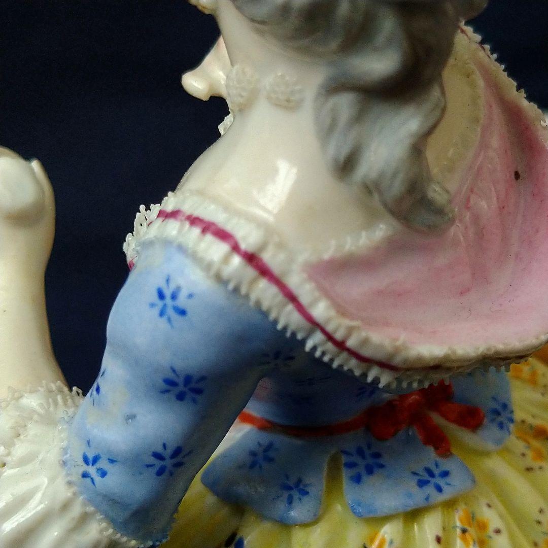 ✤1924年以前マイセン(Meissen)フィギュリン『五感の寓意(味覚)』