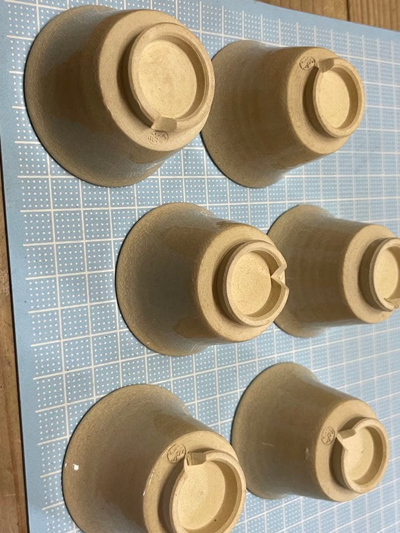 崇峰山窯　三浦崇男　萩焼　煎茶器【m1124 茶道具　骨董品　茶器　茶道 】