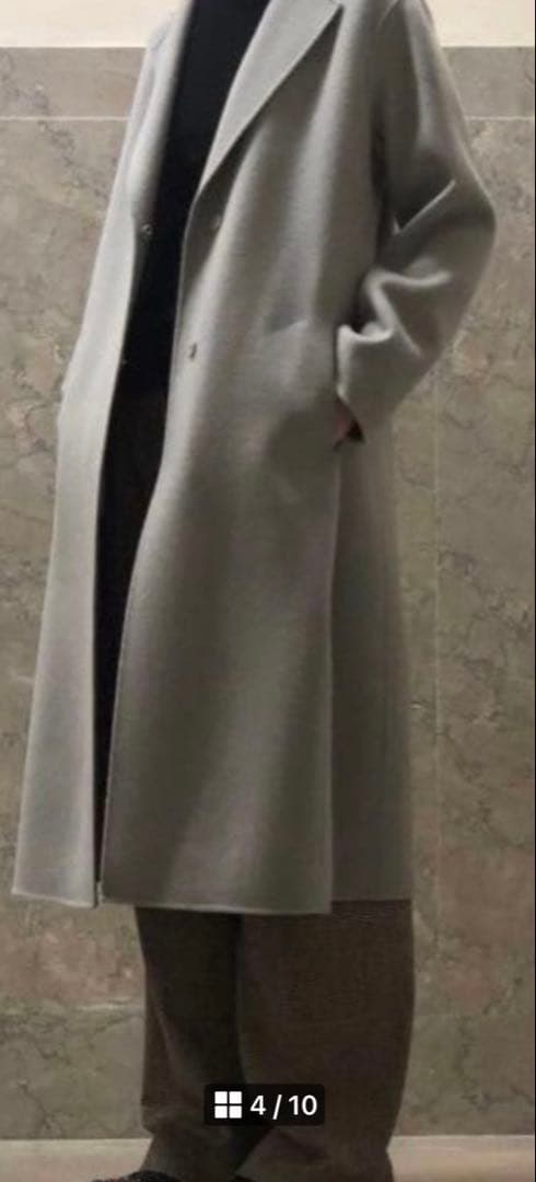 セオリーリュクス　カシミヤ混ダブルフェイスコート36