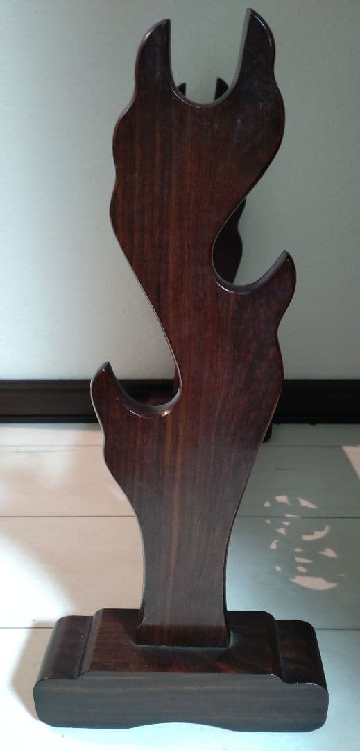 刀掛け 三本掛け 透かし彫り 武具 骨董品