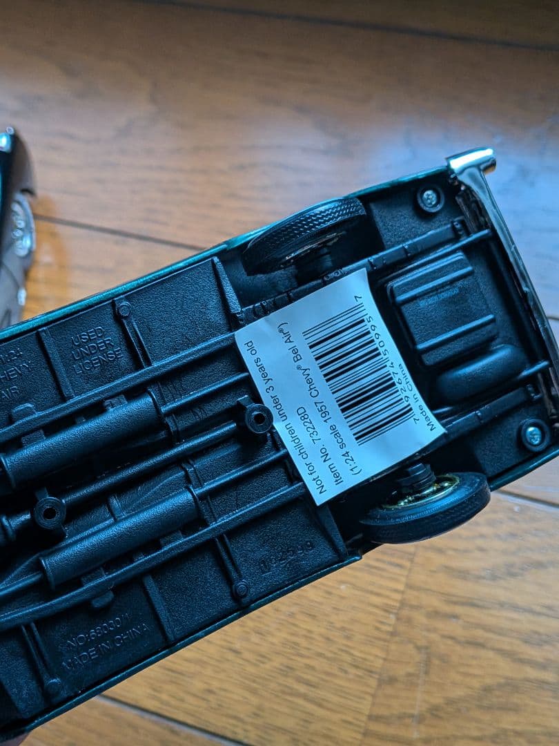 1957 CHEVY Belair&コルベット ミニカー2台 1/24 アメ車