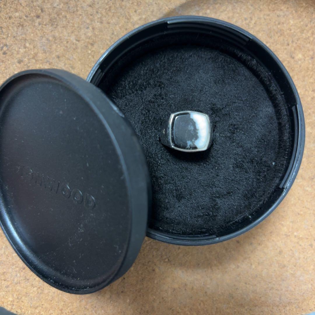 トムウッド　10号　925シルバー ストライプリング