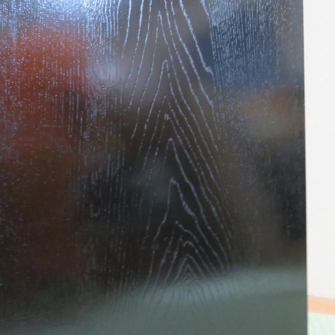 黒塗長板 茶道具 単板 木目 茶道具 茶の湯 お稽古