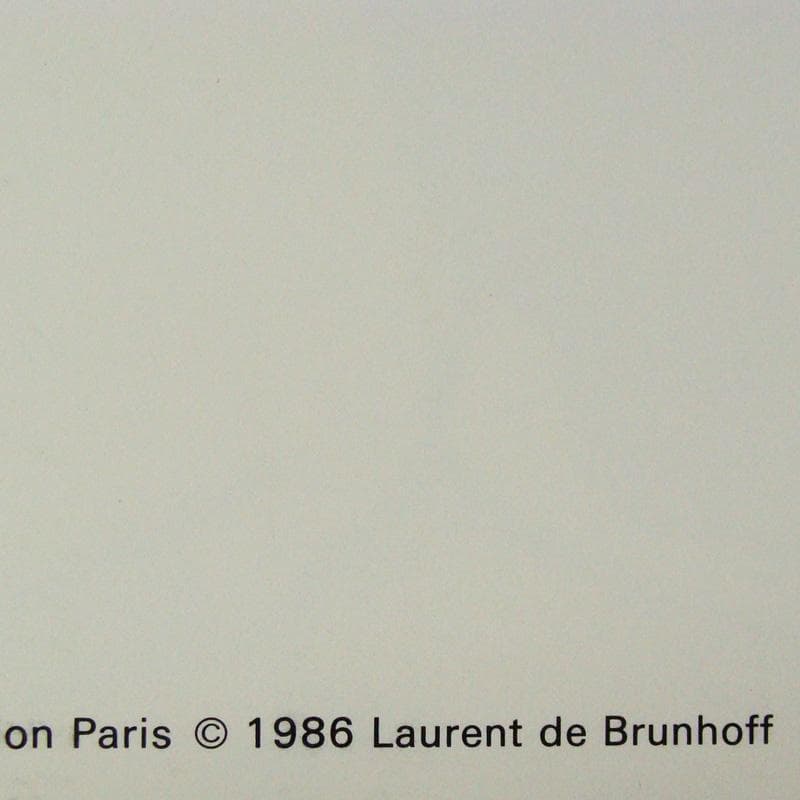 額装品/Babar 1986/ジャンドブリュノフ/インテリア/子供部屋/ポスター