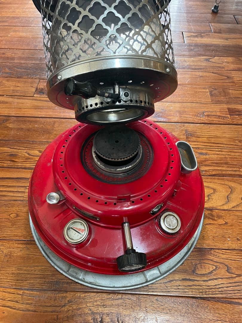 ニッセン灯油ストーブBS-3Bストーブガード付日本船燈レトロヴィンテージアラジン