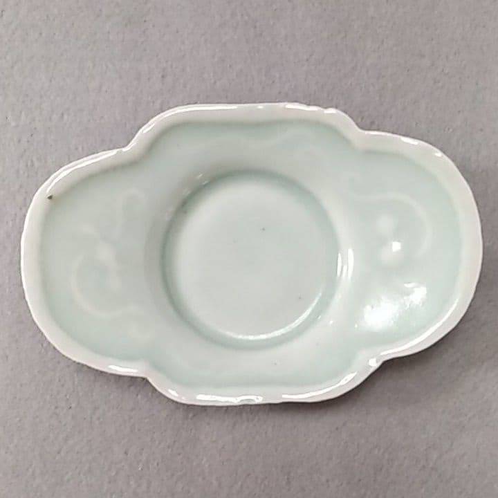 古伊万里青磁茶托　(NO5)　古伊万里茶托　茶托　煎茶道具　初期伊万里