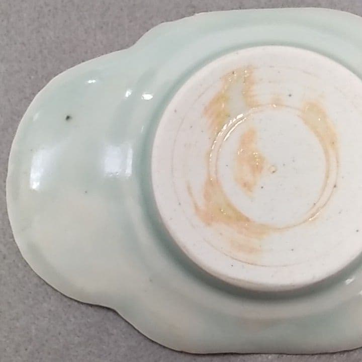 古伊万里青磁茶托　(NO5)　古伊万里茶托　茶托　煎茶道具　初期伊万里