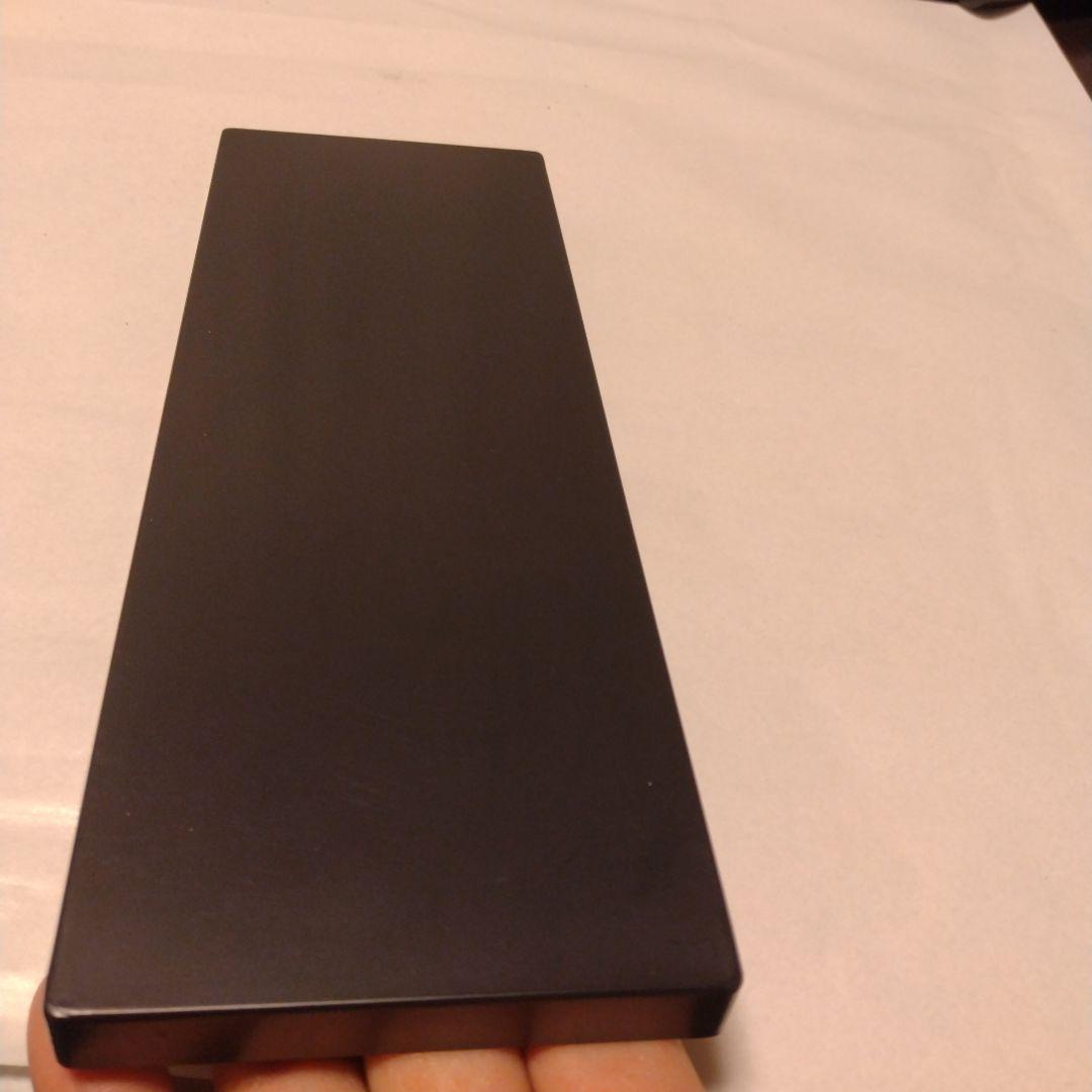 【U981】黒台　薬師窯　飾り台　陶器　ガラス