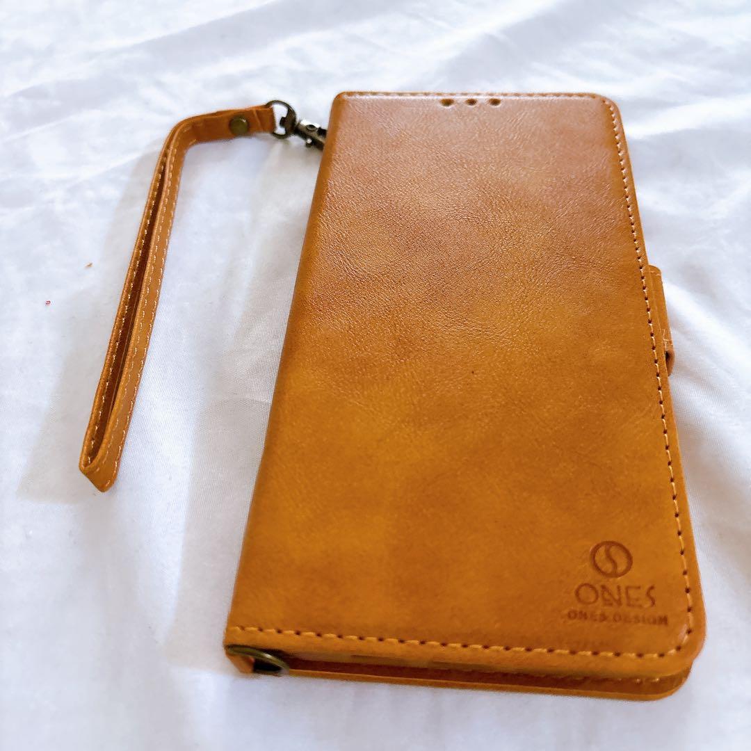 ☆iPhone12 Pro Max ケース レザーケース ライトブラウン