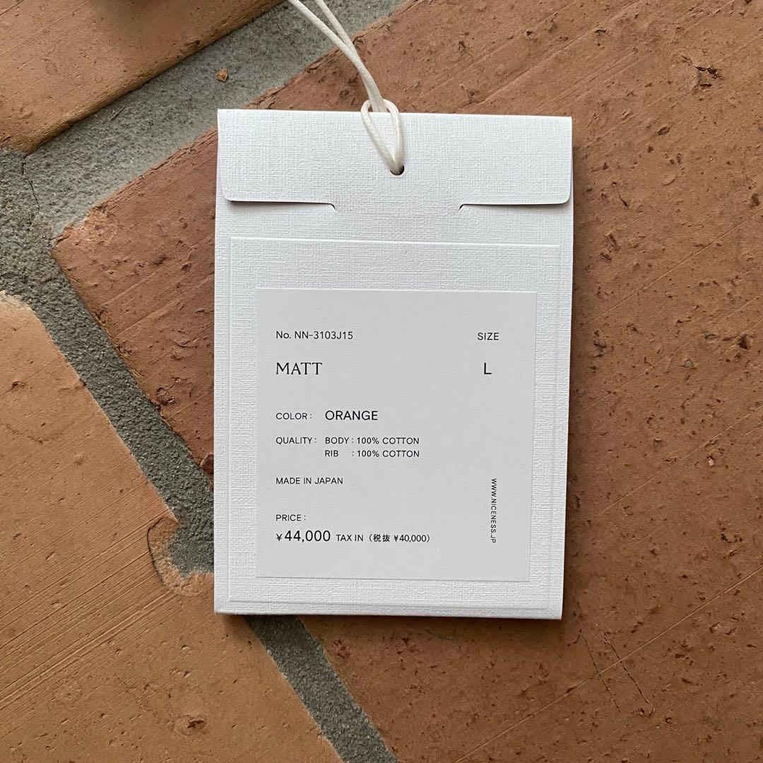 トップス NICENESS | MATT Orange sizeL 25SS