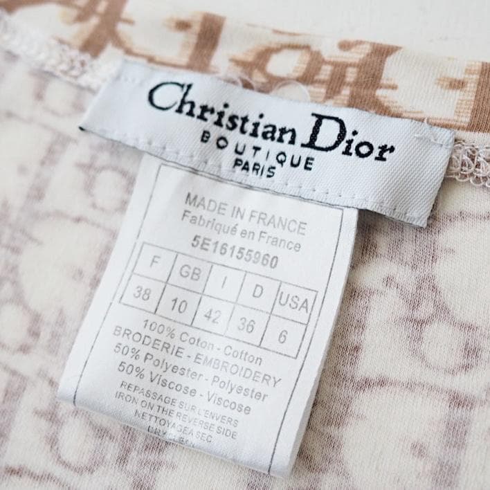 希少 クリスチャンディオール ジョンガリアーノ期 トロッター柄 刺繍 トップス