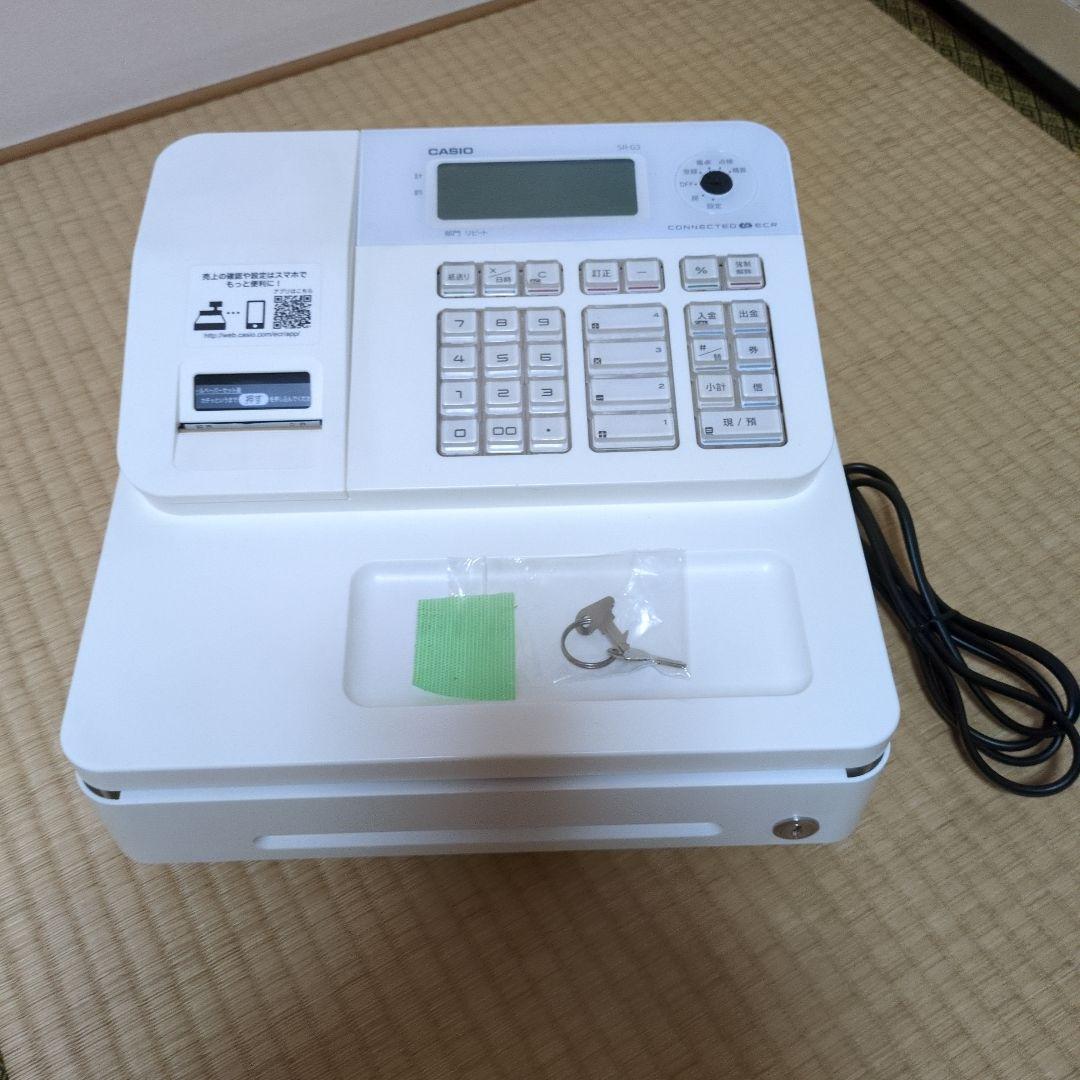 カシオ 電子レジスター casio Bluetooth搭載 SR-G3-WE
