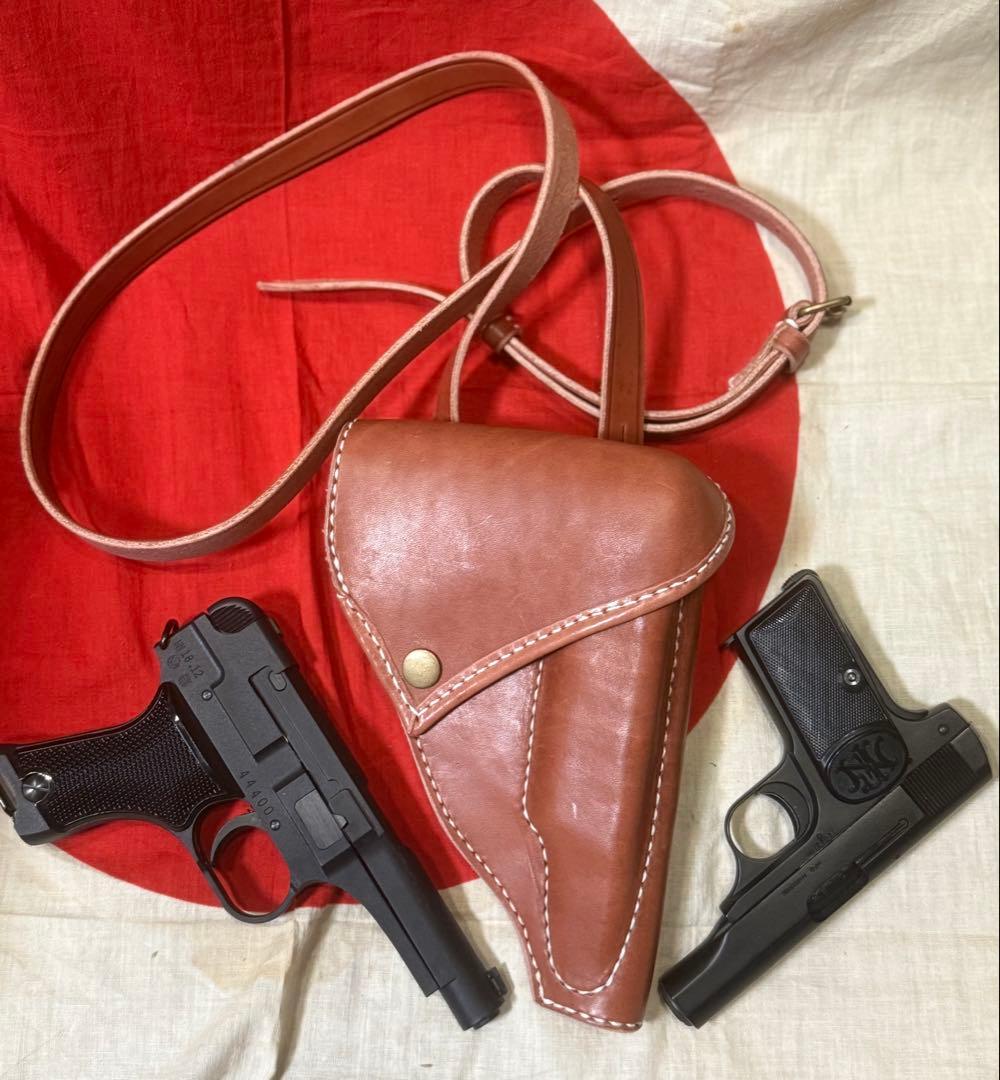 ❷日本軍将校用　九四式自動拳銃、ブローニング M1910用 ホルスター（複製品）