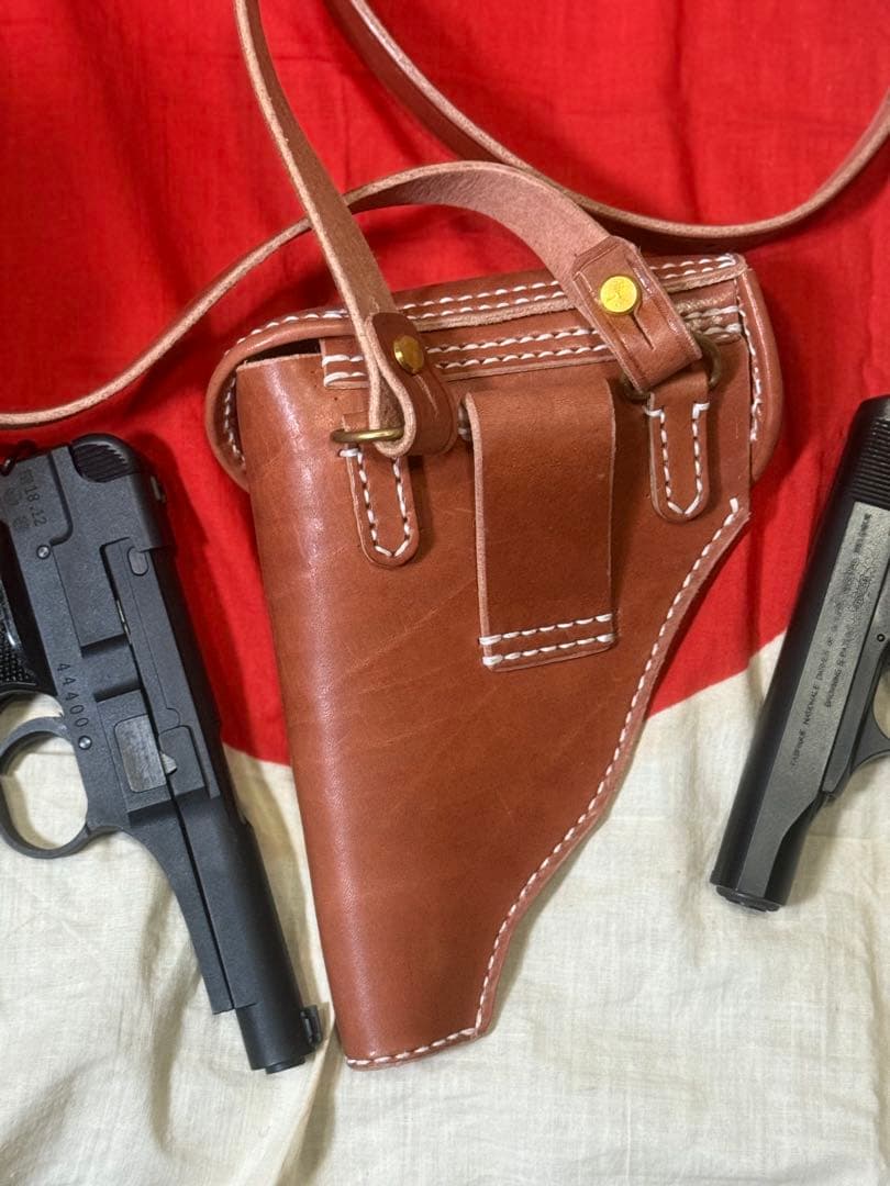 ❷日本軍将校用　九四式自動拳銃、ブローニング M1910用 ホルスター（複製品）