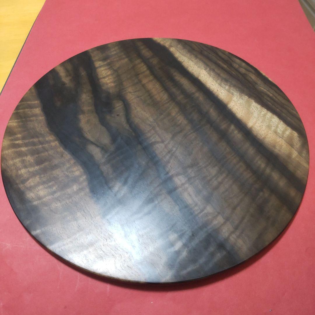 『003』の極上杢黒柿の置物台