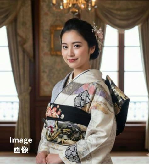 441やまと　金通し　絞り　クリーム灰正絹振袖6点フルセット成人式卒業式謝恩会