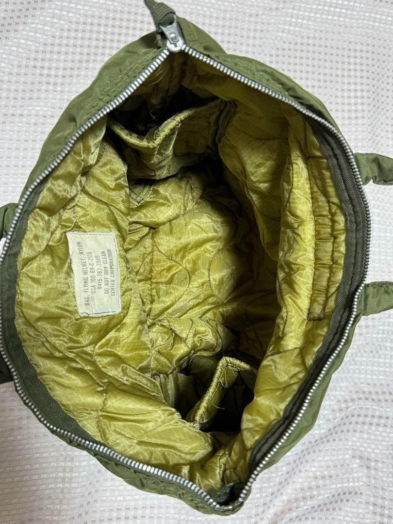 米軍 実物 ヘルメットバッグ アルミジップ