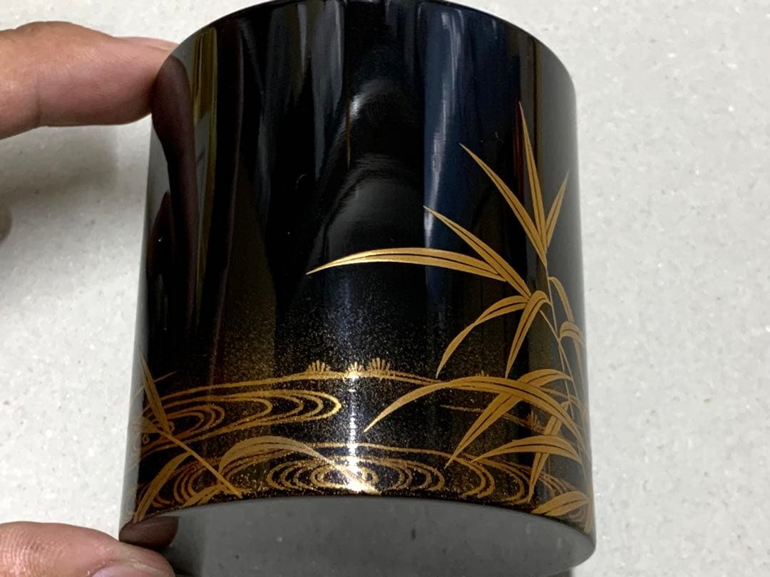 平安光入 鈴木光入 広沢蒔絵 金輪寺茶入 茶器 棗 茶道具 薄茶器 茶道具