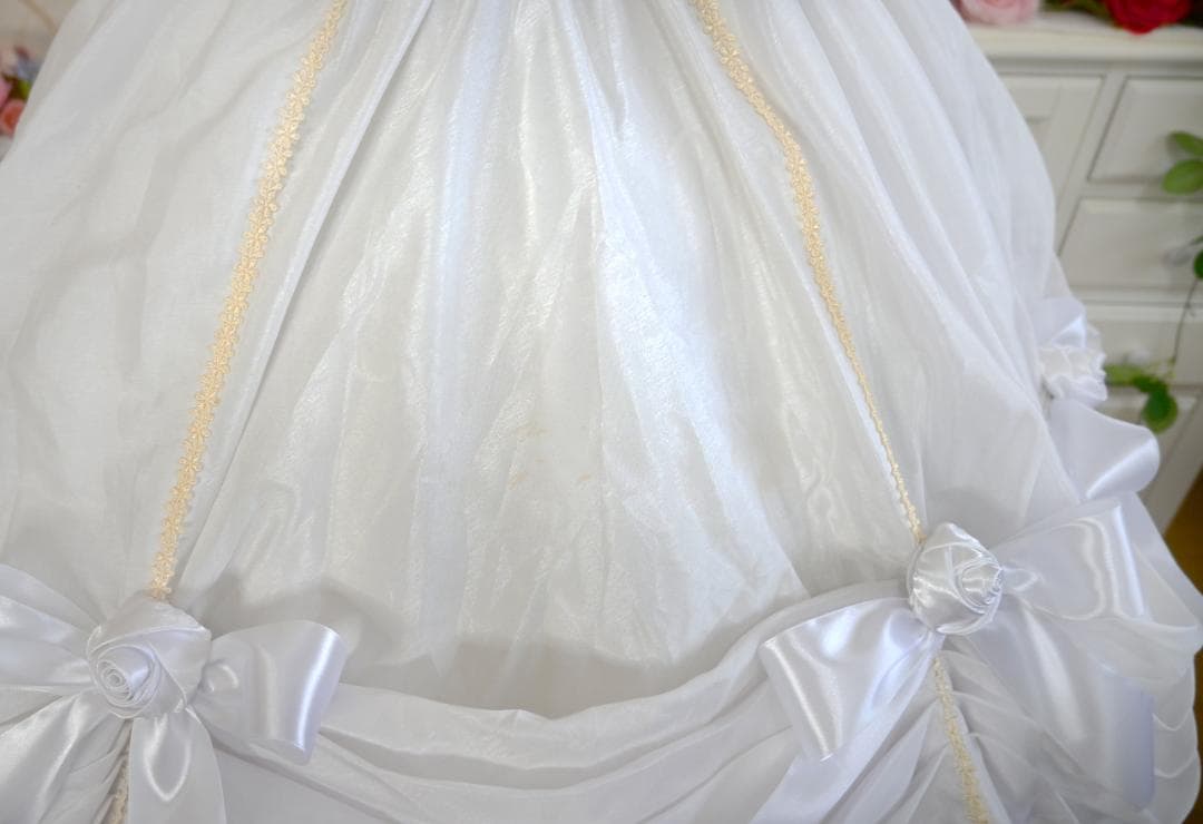 プリンセスウェディングドレス アンティークロリータ風 11号