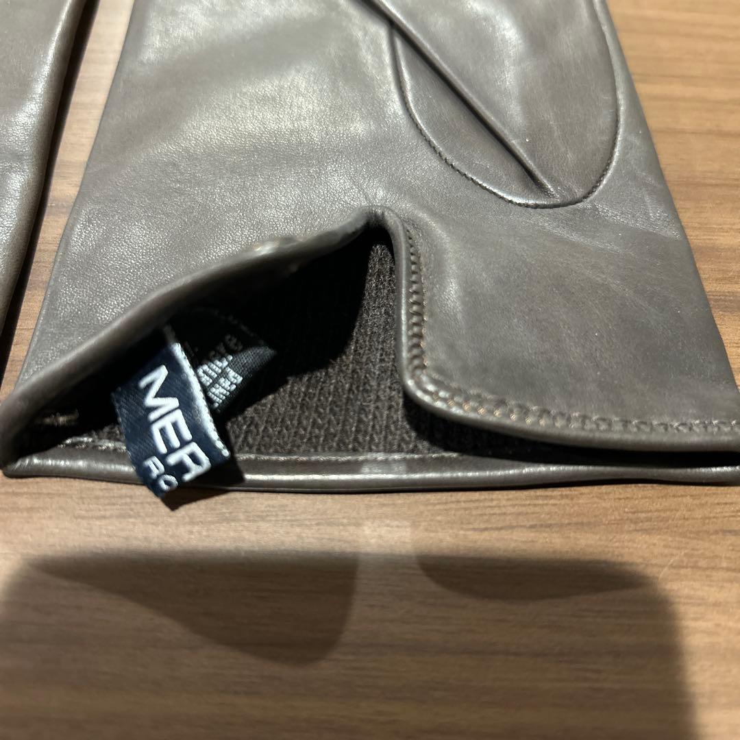 メローラ　手袋　ナパレザー　ダークブラウン　8インチ