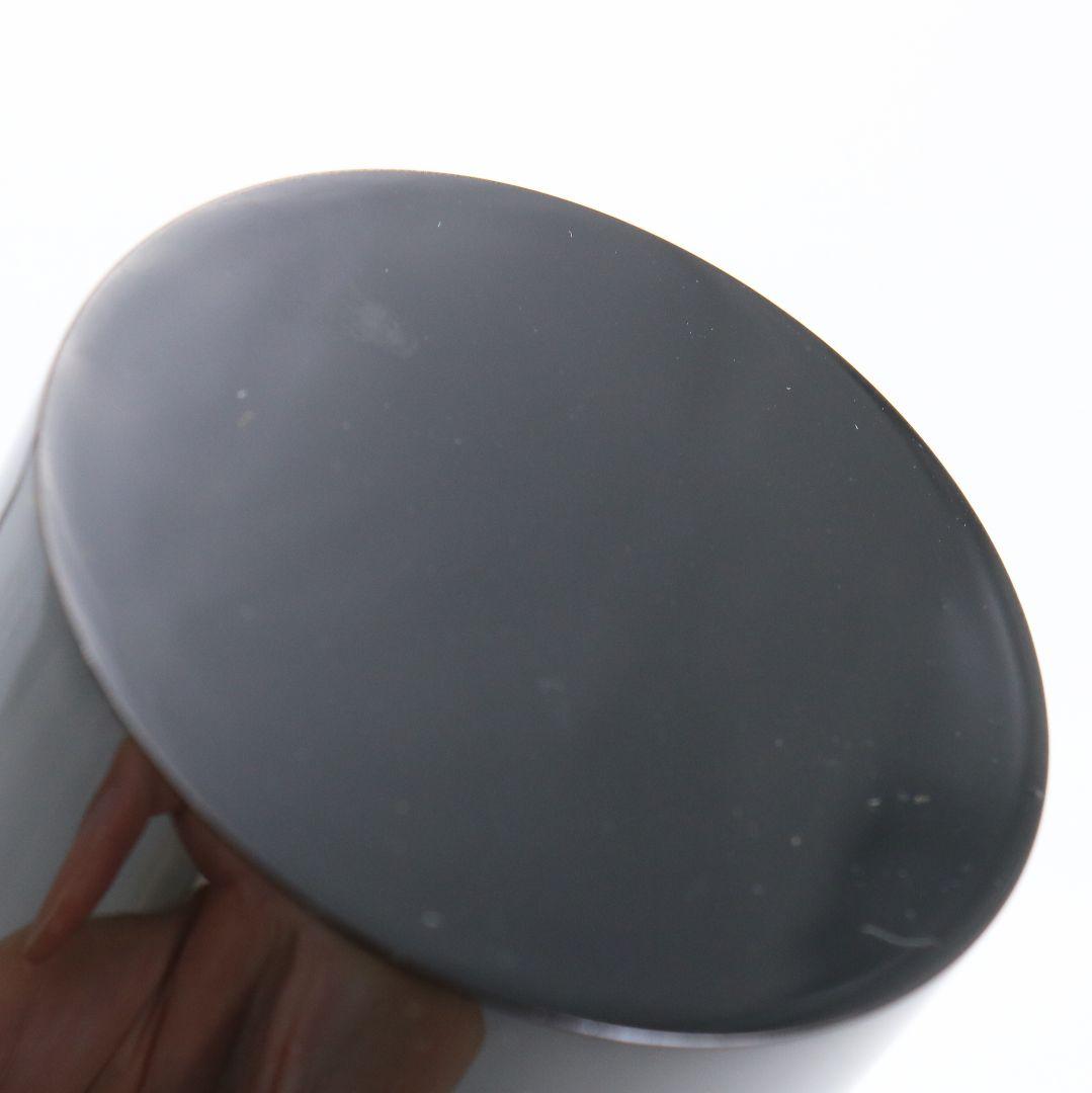 中川秀甫作 黒 中次 薄茶器 真塗 茶道具 共箱　V929　N7