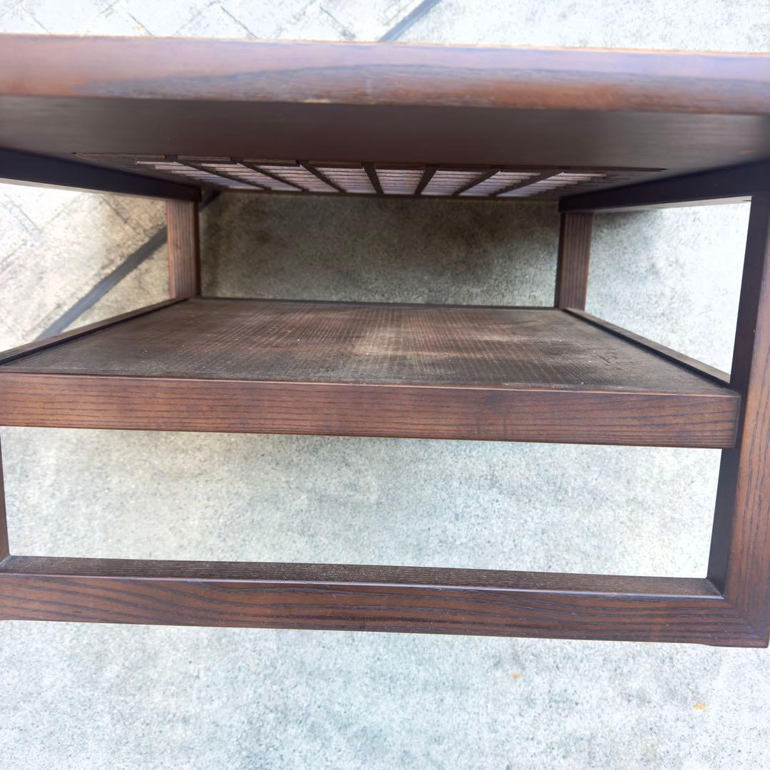 カリモク センターテーブル ガラス ローテーブル 木製 高級感