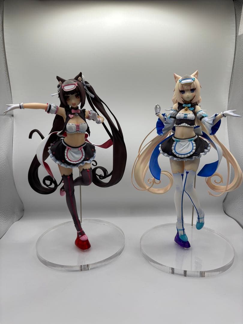 ネコぱら　1／7スケールフィギュア　ショコラ&バニラ　レースクイーンver