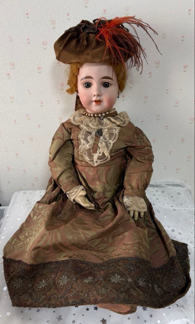 アンティーク風ドール ビスクドール　刻印あり