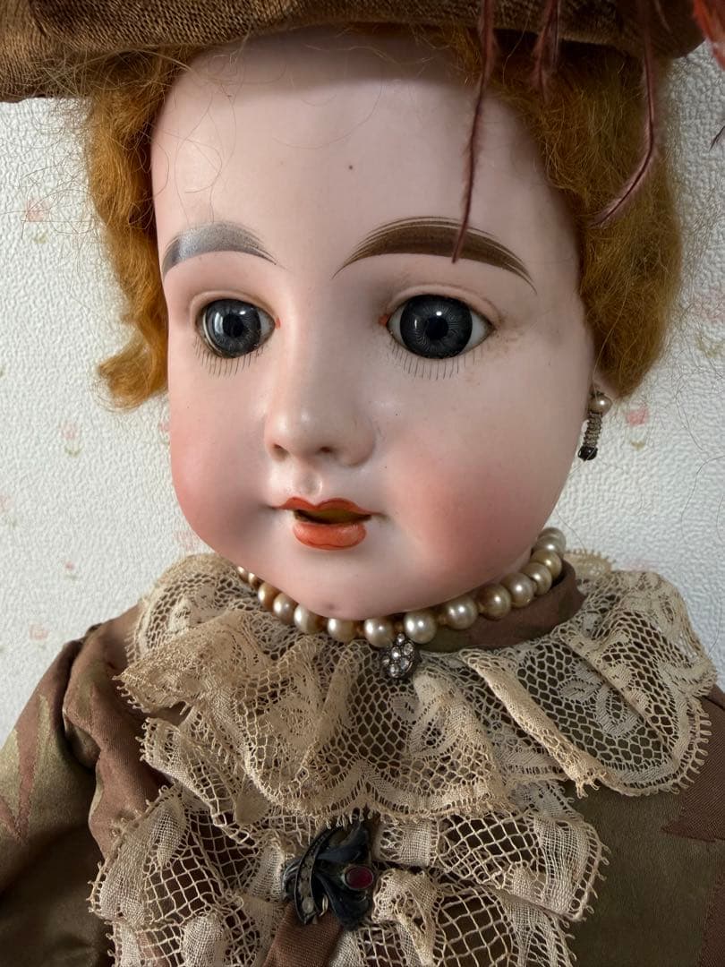 アンティーク風ドール ビスクドール　刻印あり