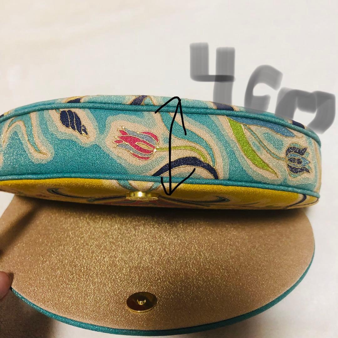 希少　岡重謹製 OKAJIMA 京友禅 金彩 唐花 葡萄唐草 正絹　シルク